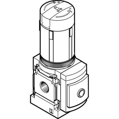 Pressure regulator MS4N-LRB-1/4-D7-A8-AS